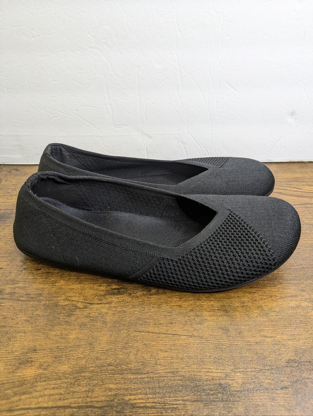 Xero Shoes Phoenix Knit Ballet Flats 9 Black Slip On Lightweight Casual Minimali - Picture 6 of 10
